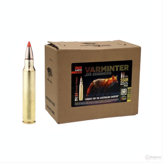 Red Earth Ammo Varminter 55gr Hornady V-Max .223 Rem