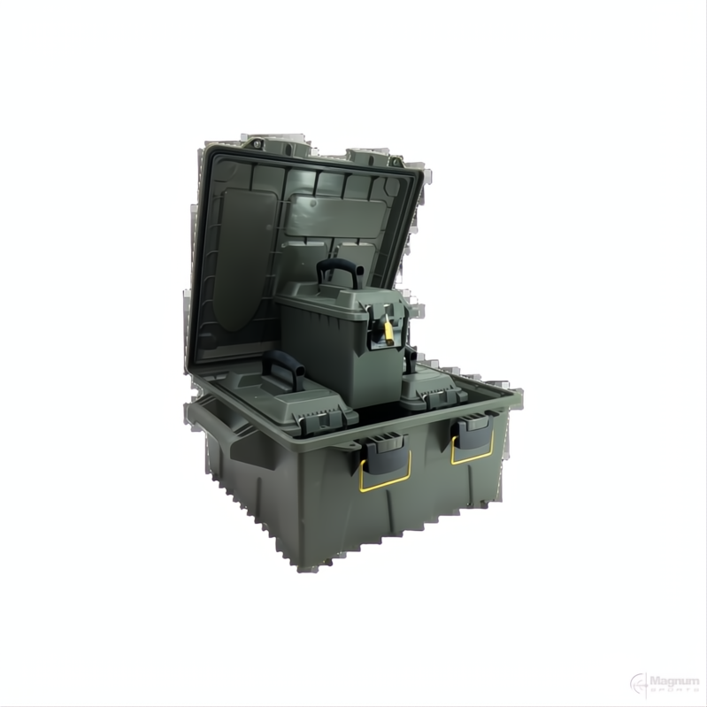 Ridgetek 4pc. Ammo Box & Lge Crate