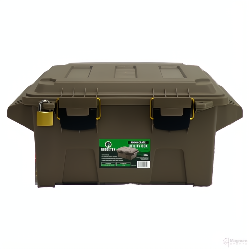 Ridgetek Ammo Crate Utility Box Inc Padlock