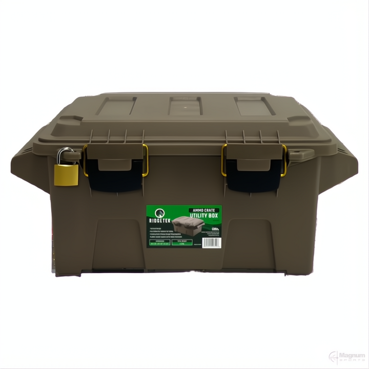 Ridgetek Ammo Crate Utility Box Inc Padlock