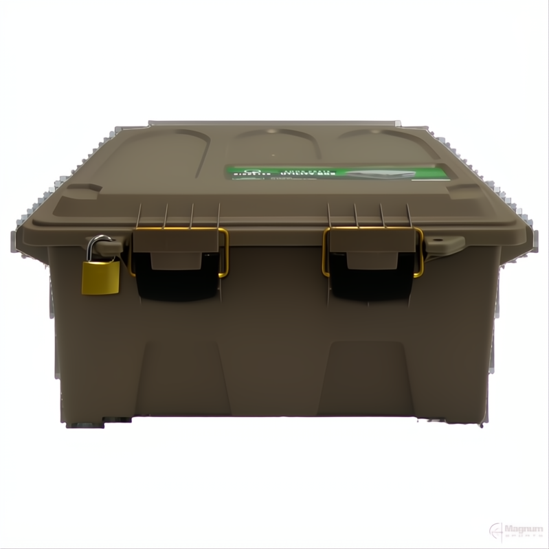 Load image into Gallery viewer, Ridgetek Ammo Crate Utility Box Lge Dark Earth Inc Padlock
