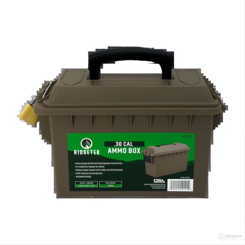 Ridgetek .30Cal Ammo Box Inc Padlock
