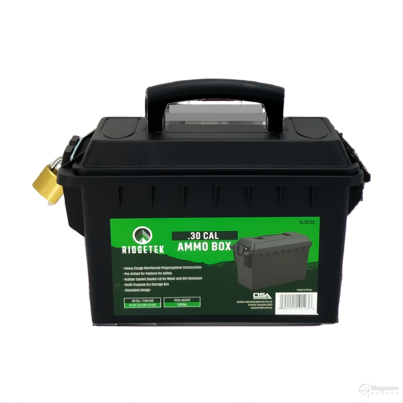 Ridgetek .30Cal Ammo Box Inc Padlock