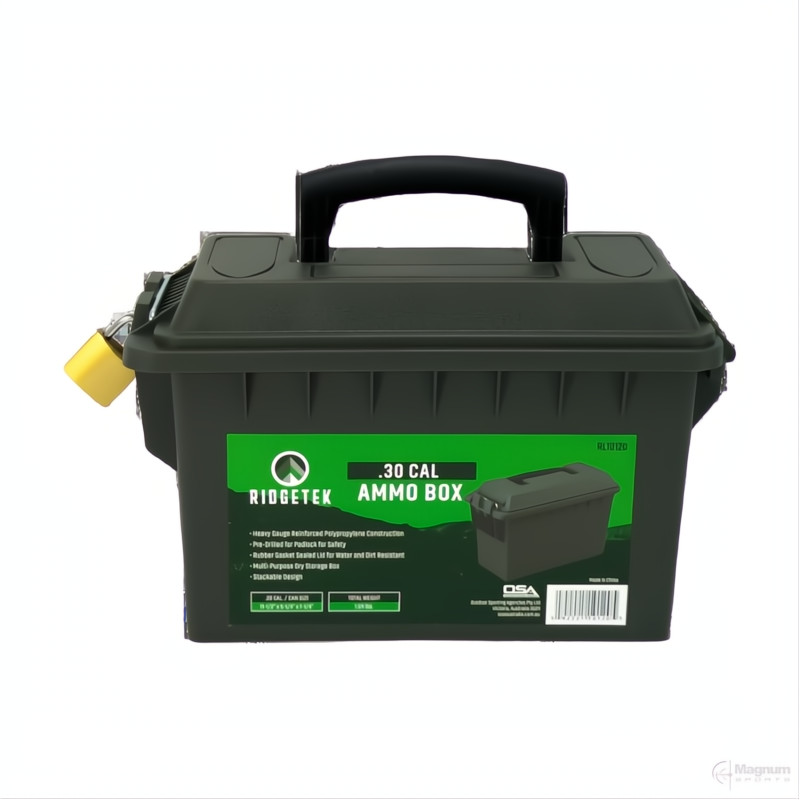Ridgetek .30Cal Ammo Box Inc Padlock
