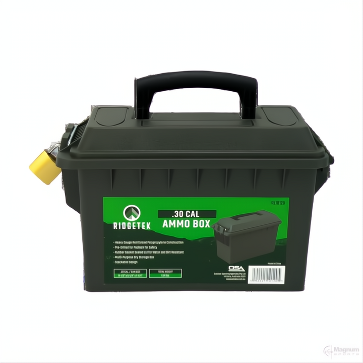 Ridgetek .30Cal Ammo Box Inc Padlock