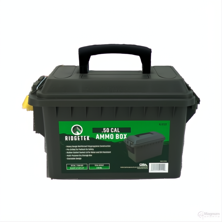 Ridgetek .50 Cal Ammo Box Inc Padlock