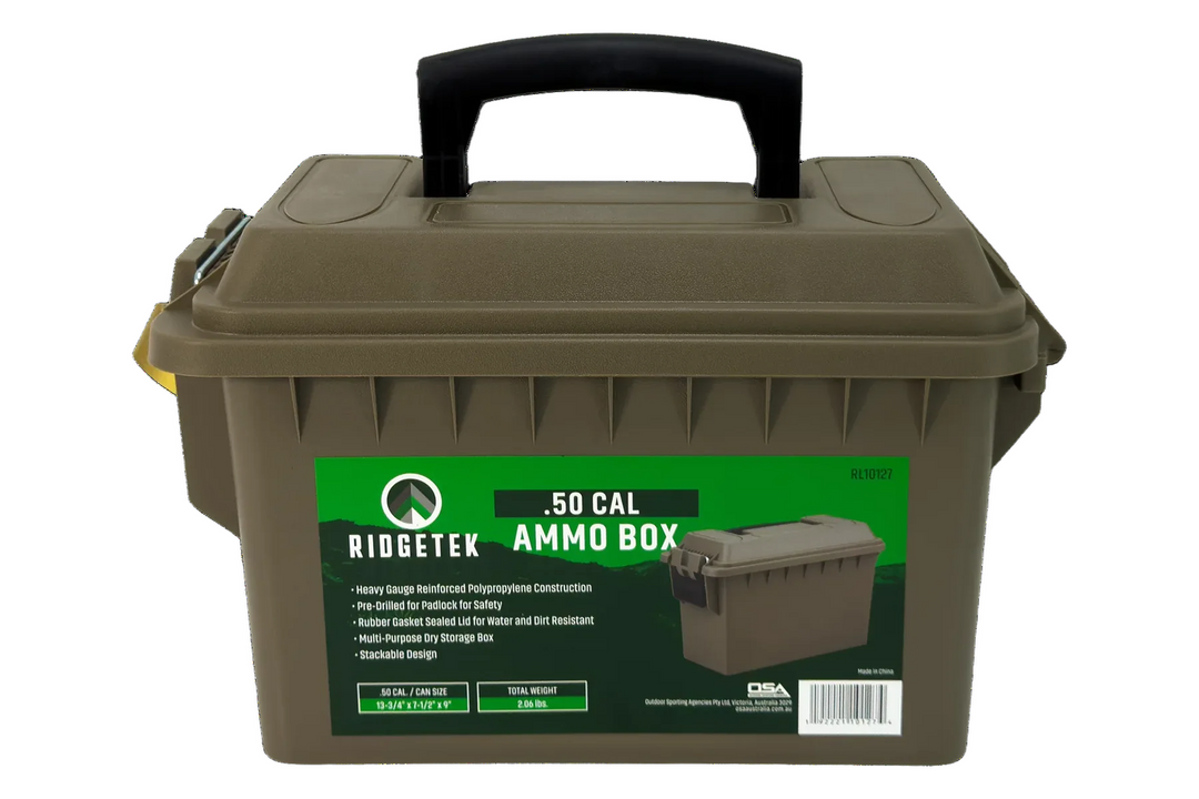 Ridgetek .50 Cal Ammo Box Inc Padlock