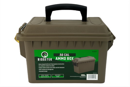 Ridgetek .50 Cal Ammo Box Inc Padlock