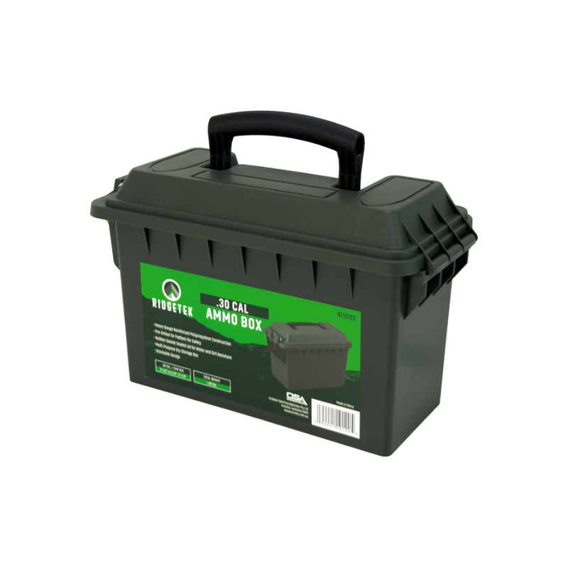 Ridgetek .30Cal Ammo Box Inc Padlock