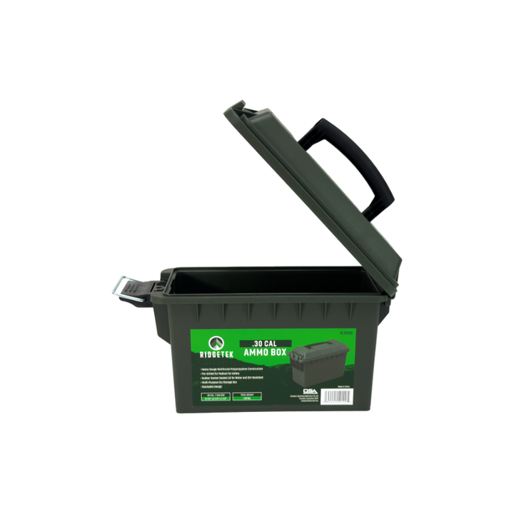 Ridgetek .30Cal Ammo Box Inc Padlock