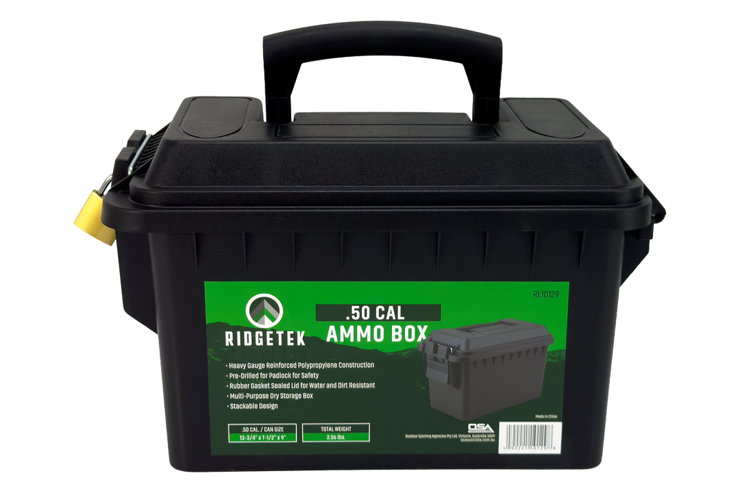 Ridgetek .50 Cal Ammo Box Inc Padlock