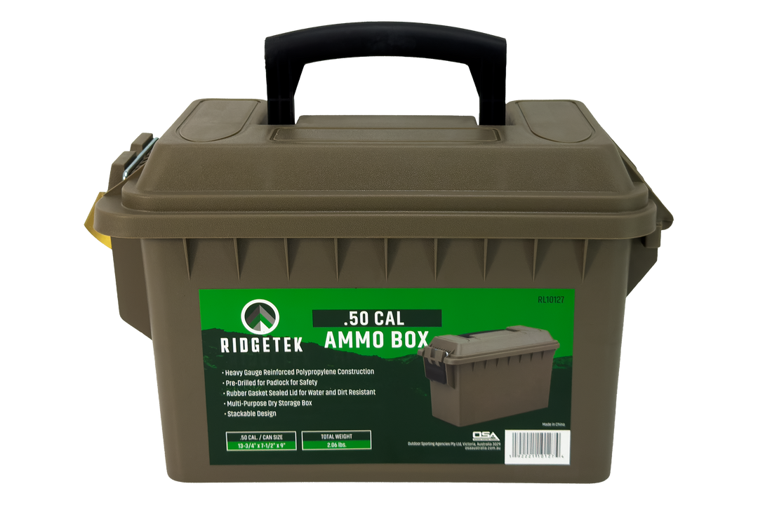 Ridgetek .50 Cal Ammo Box Inc Padlock