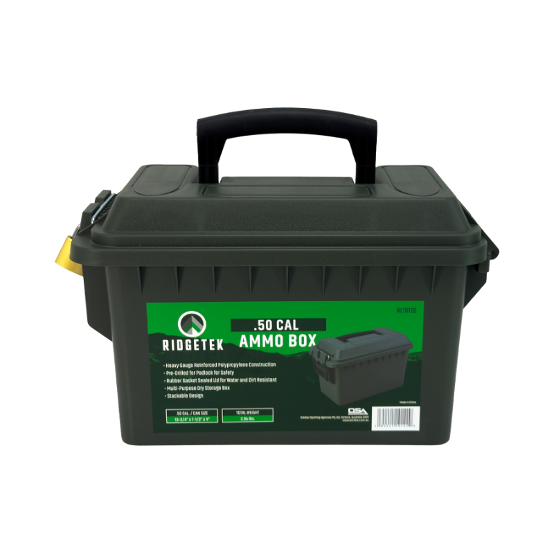 Ridgetek .50 Cal Ammo Box Inc Padlock