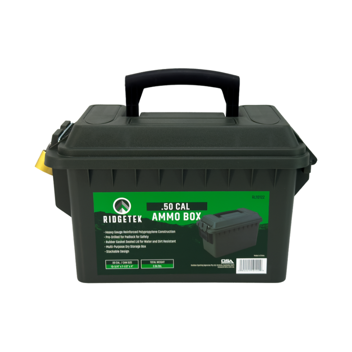 Ridgetek .50 Cal Ammo Box Inc Padlock