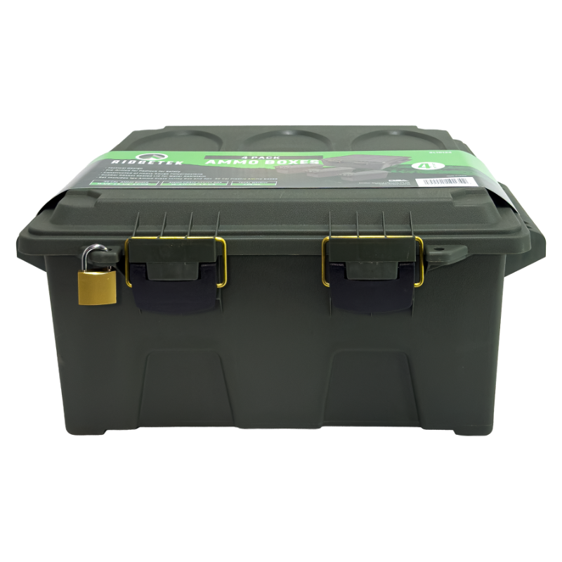 Ridgetek 4pc. Ammo Box & Lge Crate