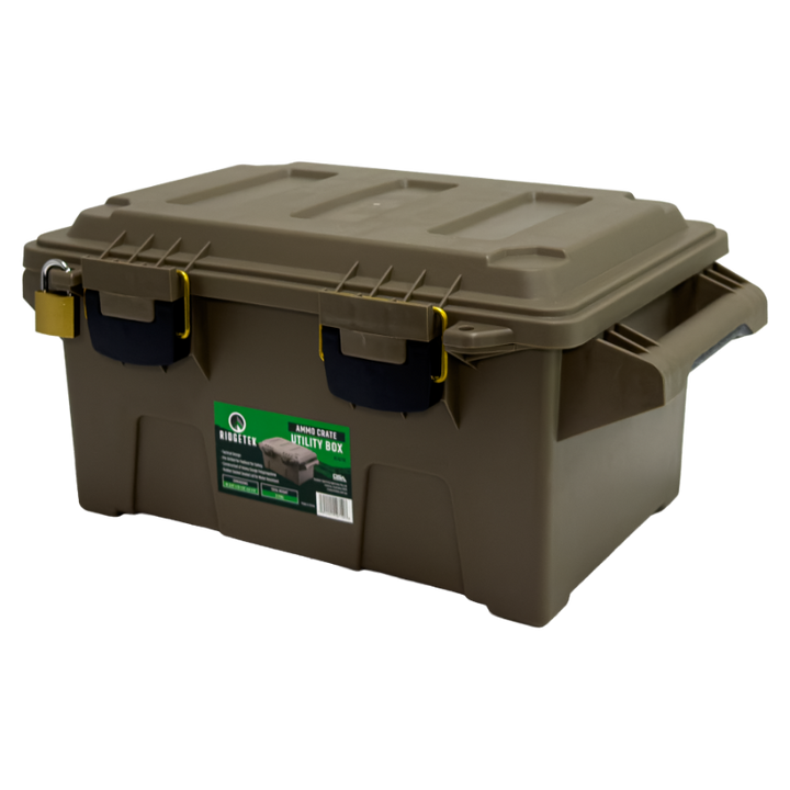 Ridgetek Ammo Crate Utility Box Inc Padlock