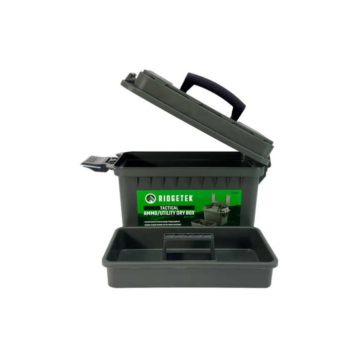 Ridgetek Utility Dry Storage Box w/Tray Inc Padlock