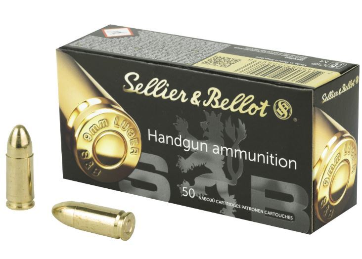 Sellier & Bellot 9mm 124gr FMJ S&B