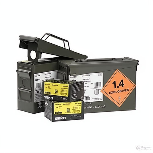 Sako Ammo 223 Rem 63gr Gamehead SP Ammo can