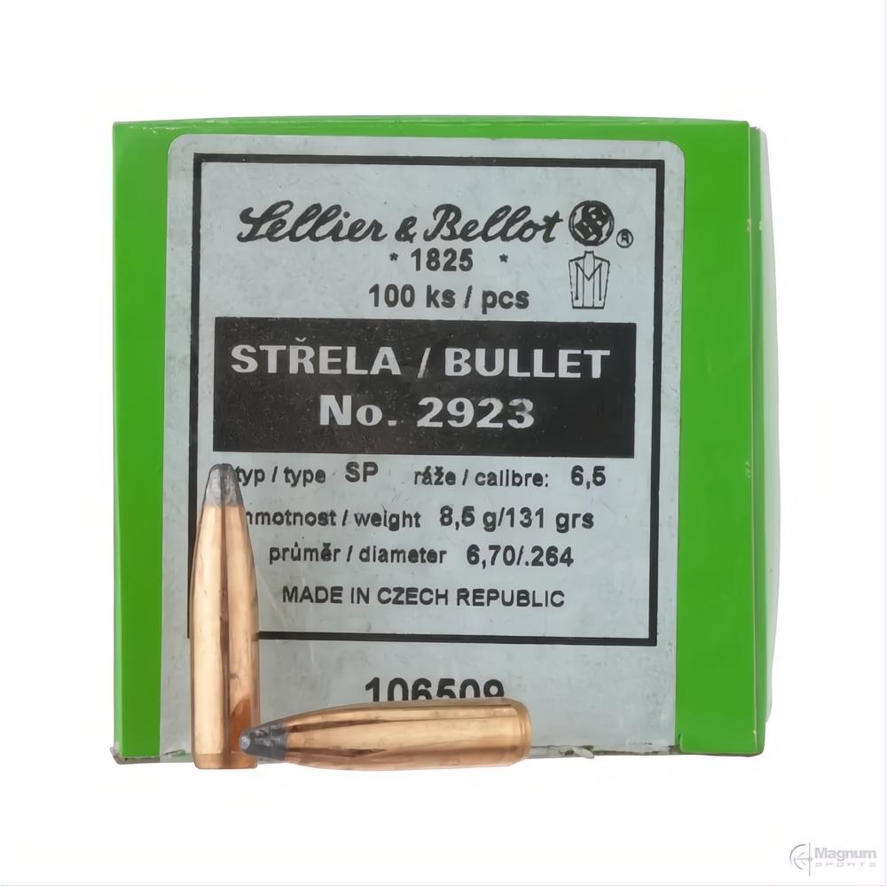 Sellier &amp; Bellot 6.5mm (.264 Diameter) SP 131gr Projectiles