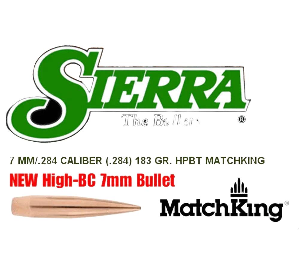 Sierra 7mm 183gr HPBT Match (500)