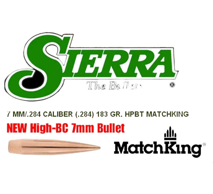 Sierra 7mm 183gr HPBT Match (500)