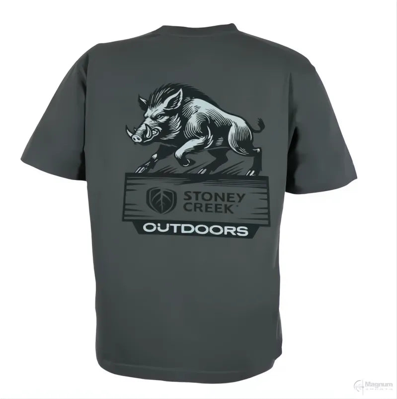 Stoney Creek Pig Tee Grey
