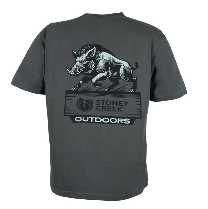 Stoney Creek Pig Tee Grey