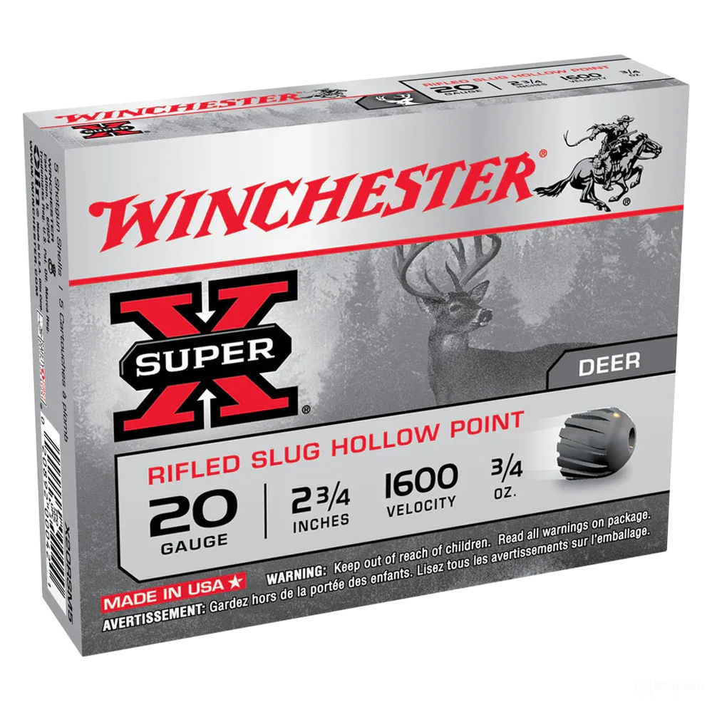 Winchester Super X 20G Rifled Slug 2-3/4" 21gm