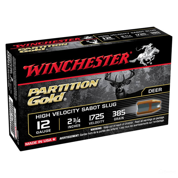 Winchester Supreme Partition Gold 12G Slug 2-3/4" 385gr
