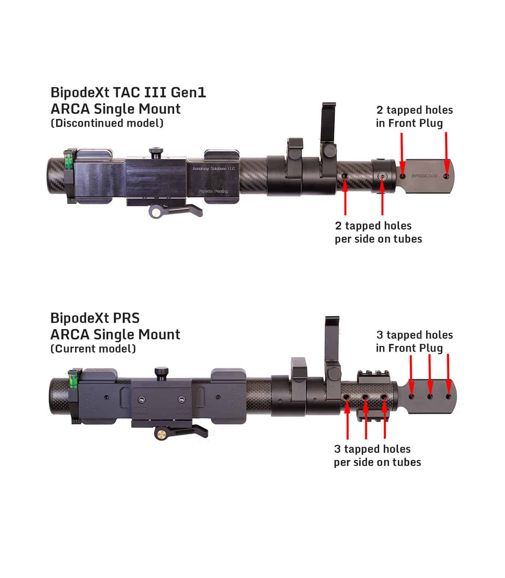 Accuracy Solutions BipodeXt Front Plug Upgrade Kit for 3-Tubes Systems