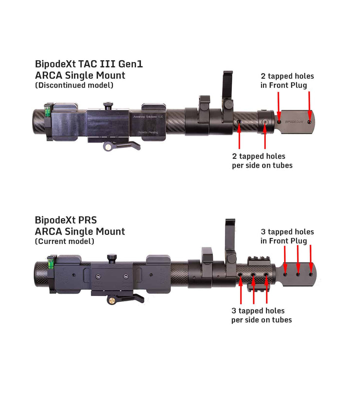Accuracy Solutions BipodeXt Front Plug Upgrade Kit for 3-Tubes Systems