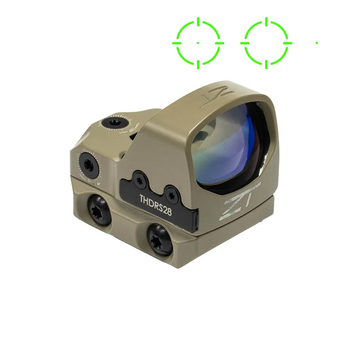 ZeroTech Thrive HD Multi Reticle Green FDE Low Mount