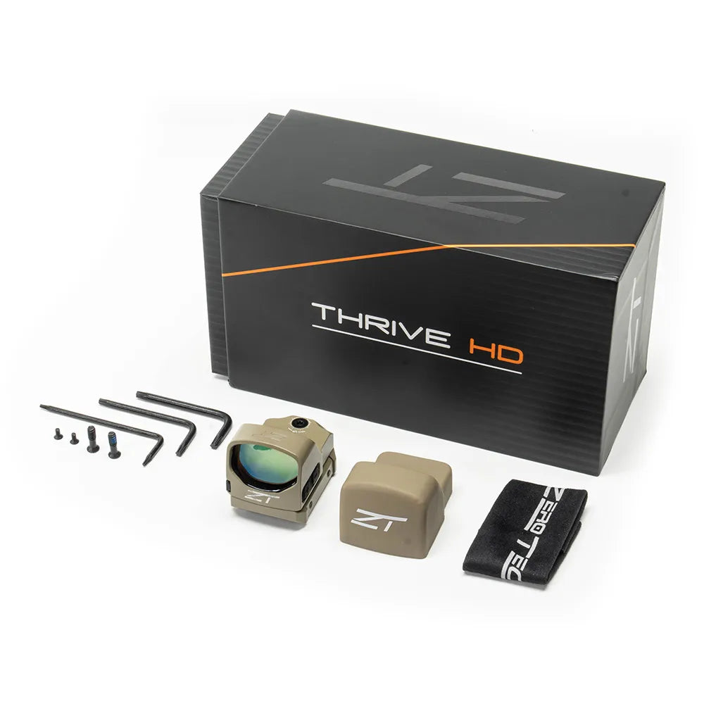 ZeroTech Thrive HD Multi Reticle Green FDE Low Mount