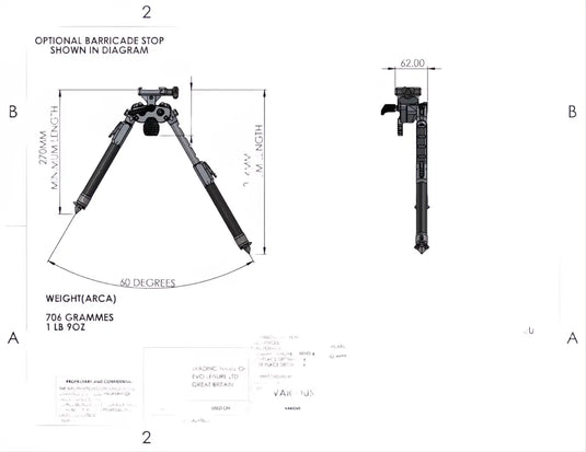 TIER ONE ELR V2 BIPOD ARCA