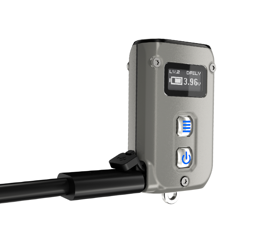 Nitecore TINI2TI Dual-Core Intelligent Keychain Light, 500 Lumens, Titanium