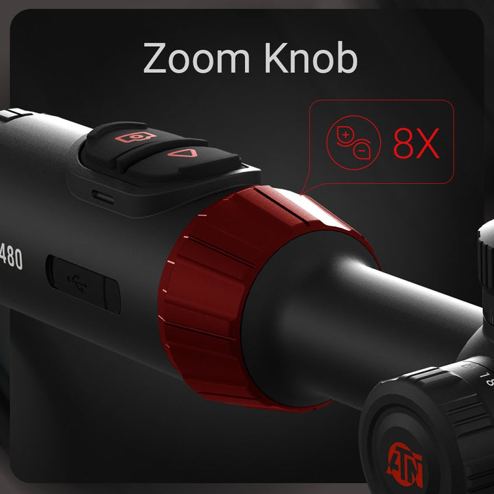 ATN ThOR 6 Elite LRF zoom knob