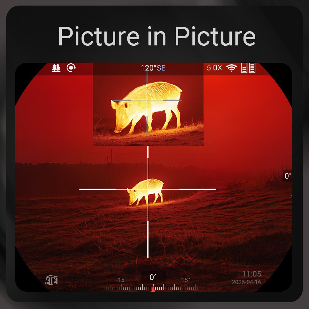 ATN ThOR 6 Elite LRF picture in picture