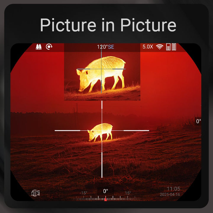 ATN ThOR 6 Elite LRF picture in picture