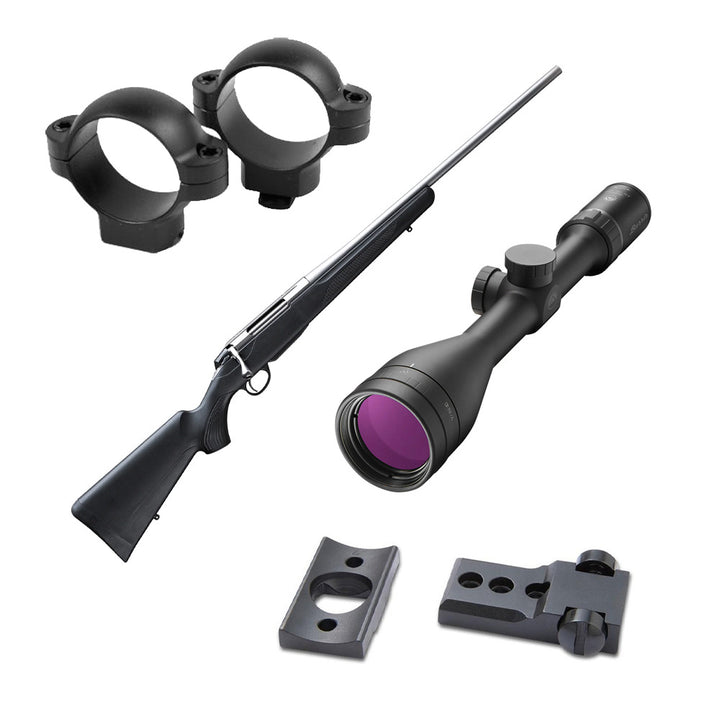 Magnum Sports Tikka T3x Lite Stainless & Burris Droptine 4.5x14x42 Combo