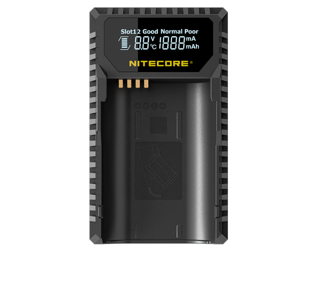 Nitecore ULSL Dual Slot USB Charger for Leica BP-SCL4 Series Batteries