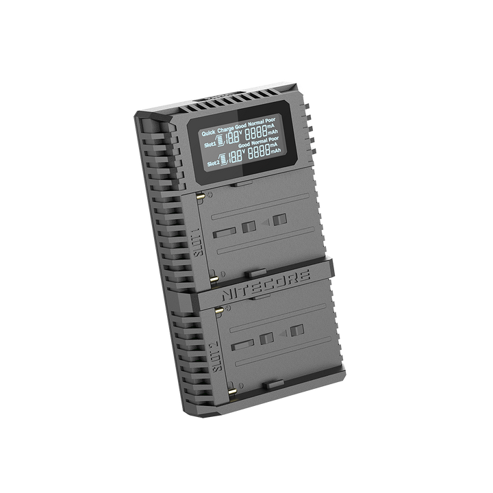 Nitecore USN3 Pro Intelligent Dual Slot Charger for Sony NP-FM500H, NP-F730, NP-F750, NP-F770, NP-F970, Np