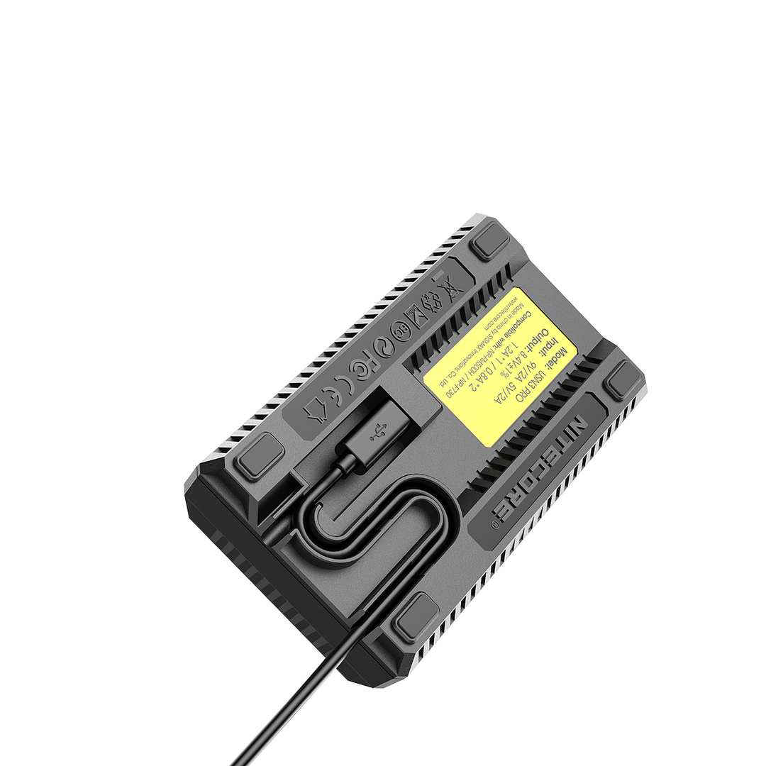 Nitecore USN3 Pro Intelligent Dual Slot Charger for Sony NP-FM500H, NP-F730, NP-F750, NP-F770, NP-F970, Np