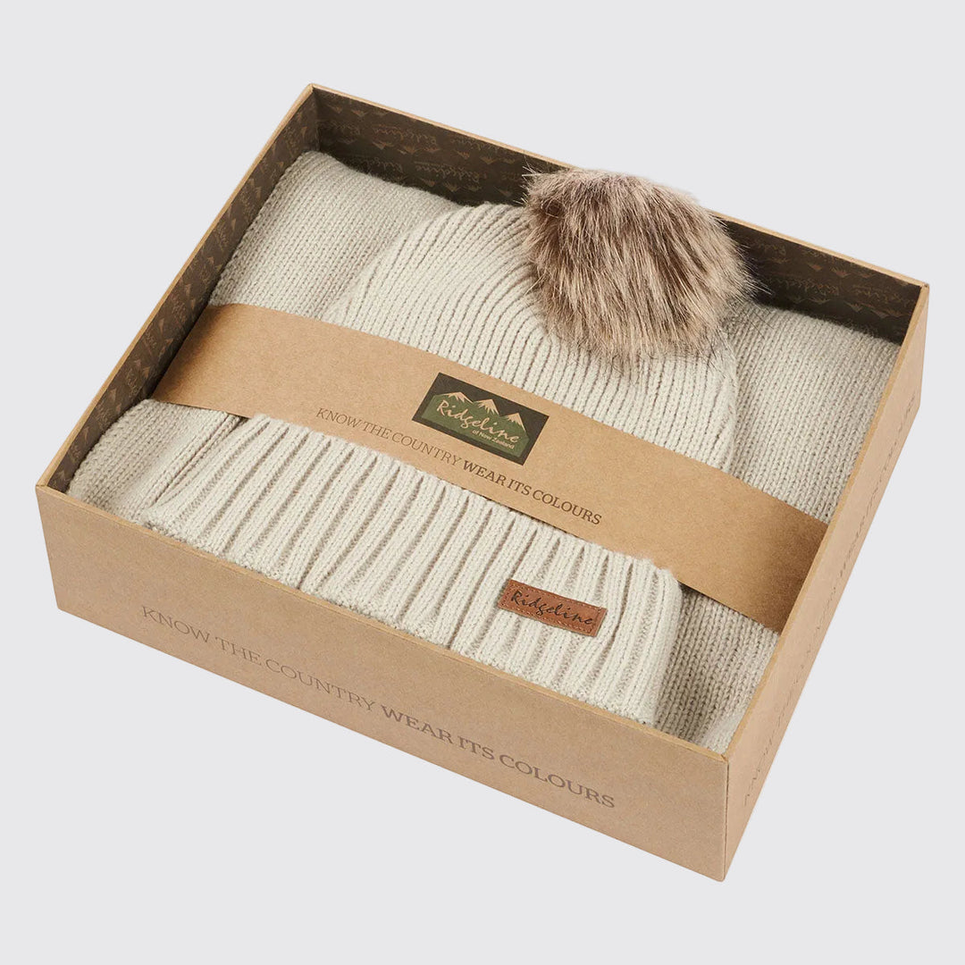 Ridgeline Baltic Bobble Hat &amp; Scarf Set