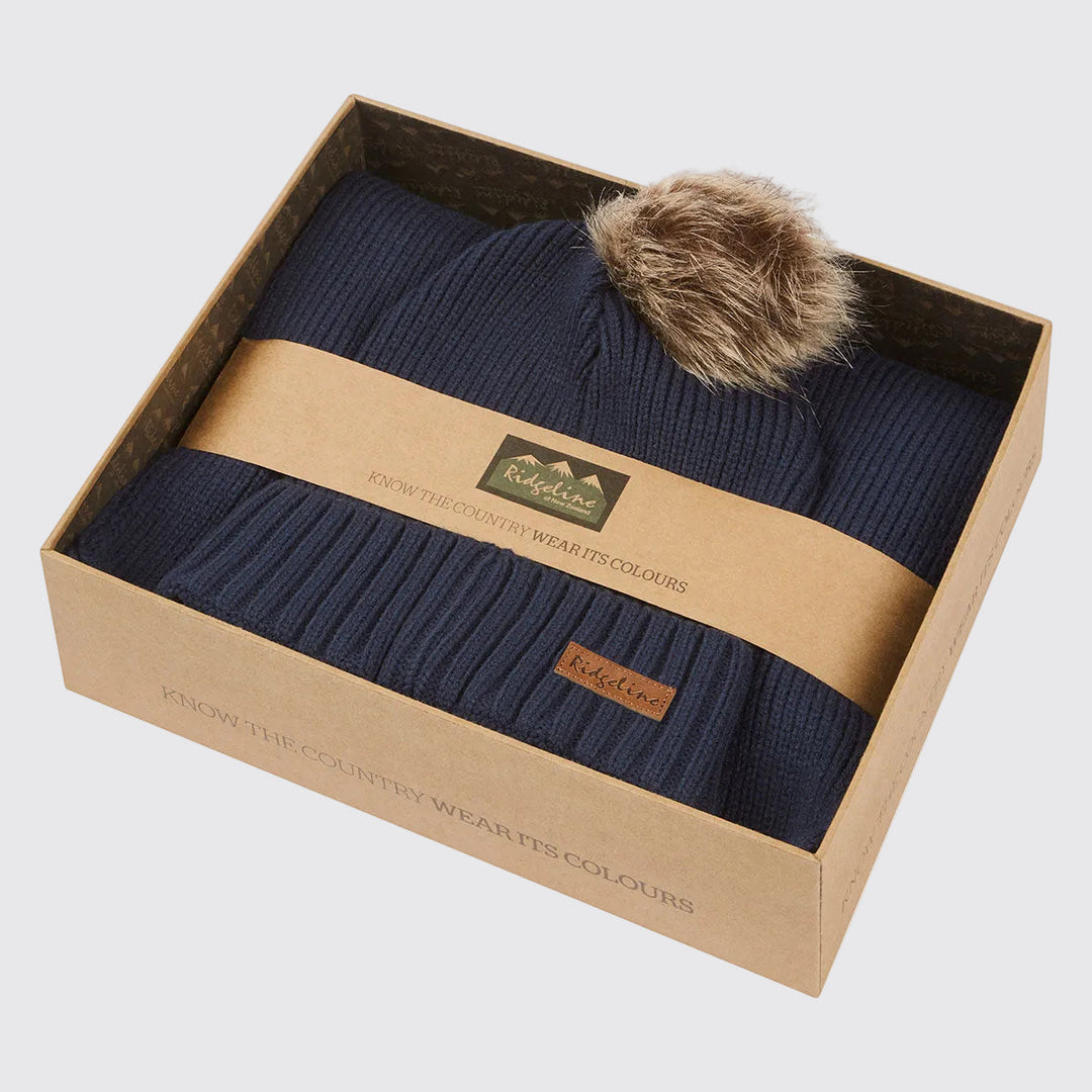 Ridgeline Baltic Bobble Hat &amp; Scarf Set