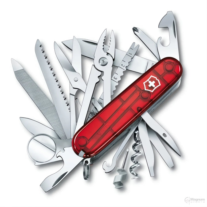 VICTORINOX SWISS CHAMP RED TRANSLUCENT