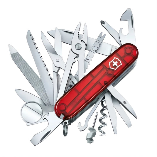VICTORINOX SWISS CHAMP RED TRANSLUCENT