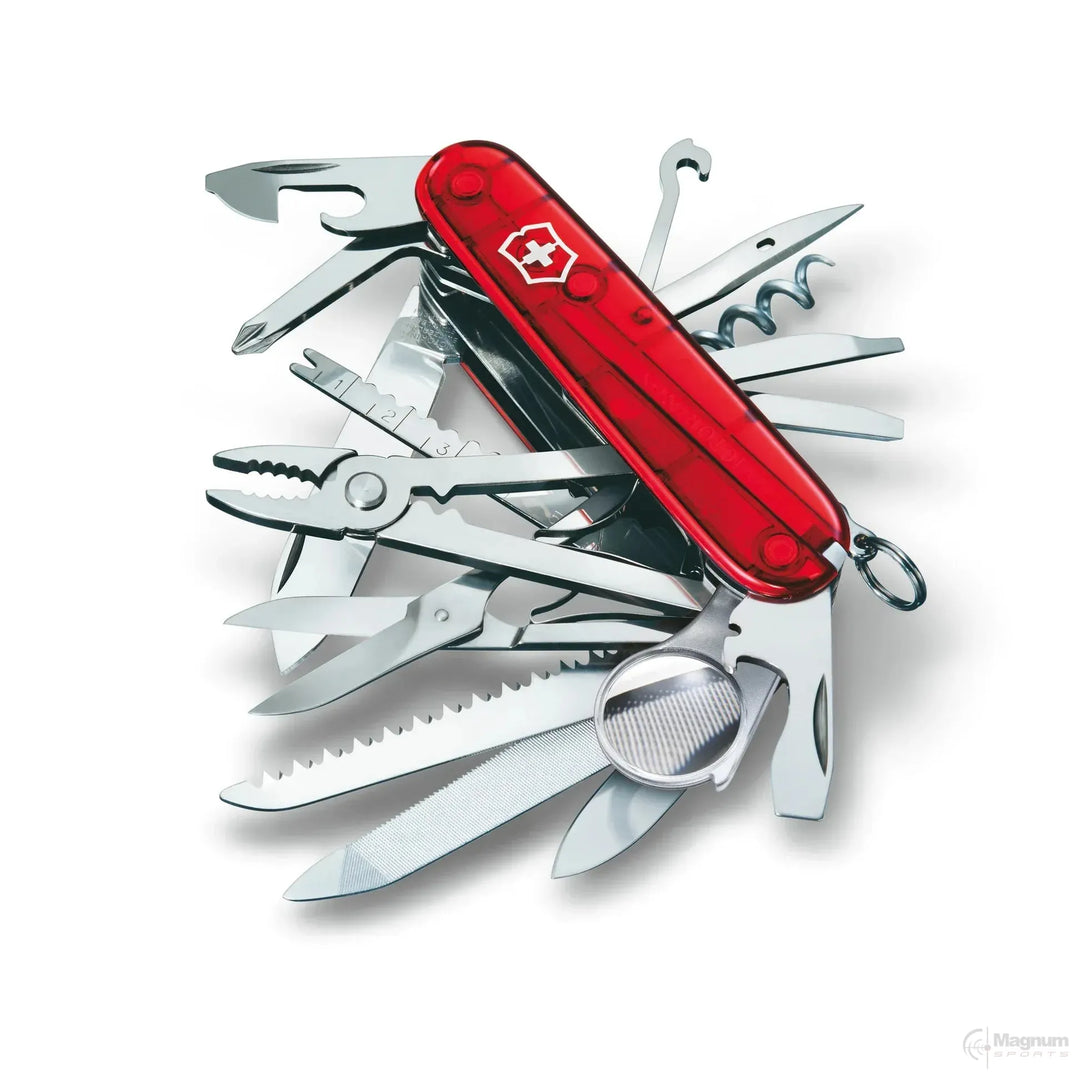 VICTORINOX SWISS CHAMP RED TRANSLUCENT