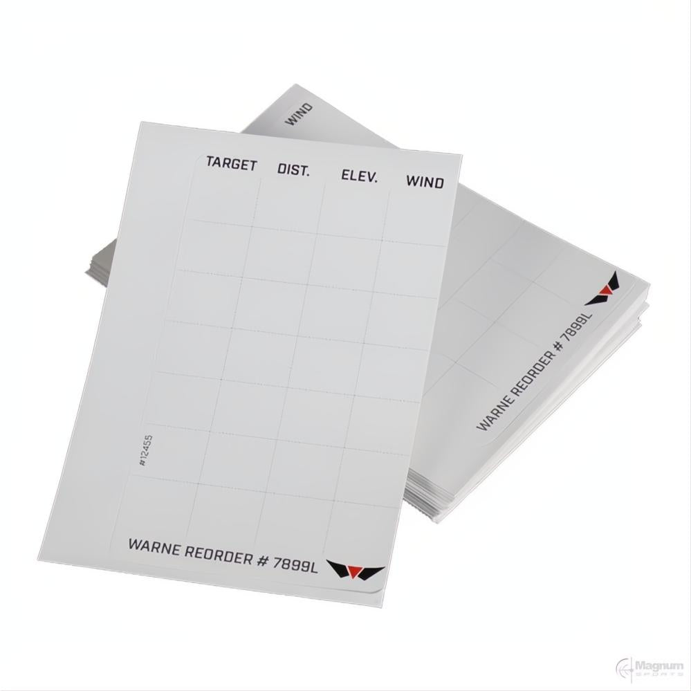Warne Data Card Label Refills