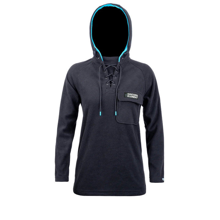 Hunters Element Whakarapu LS Hood Womens Black